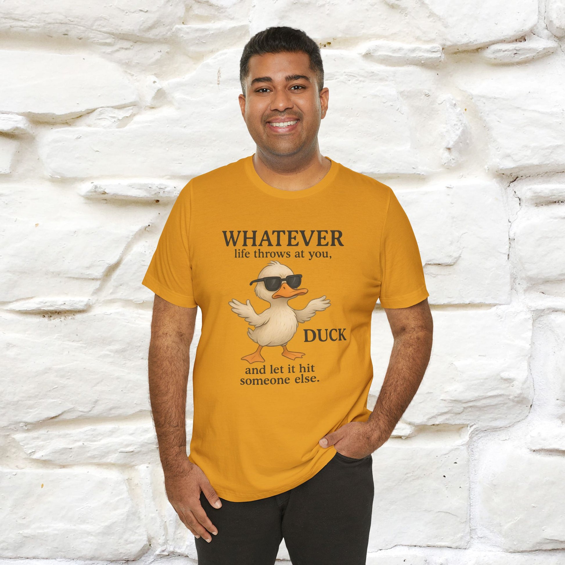 "Whatever Life Throws At You " Funny Duck T-shirt |Nunu&Miao Studio - Nunu&Miao Studio