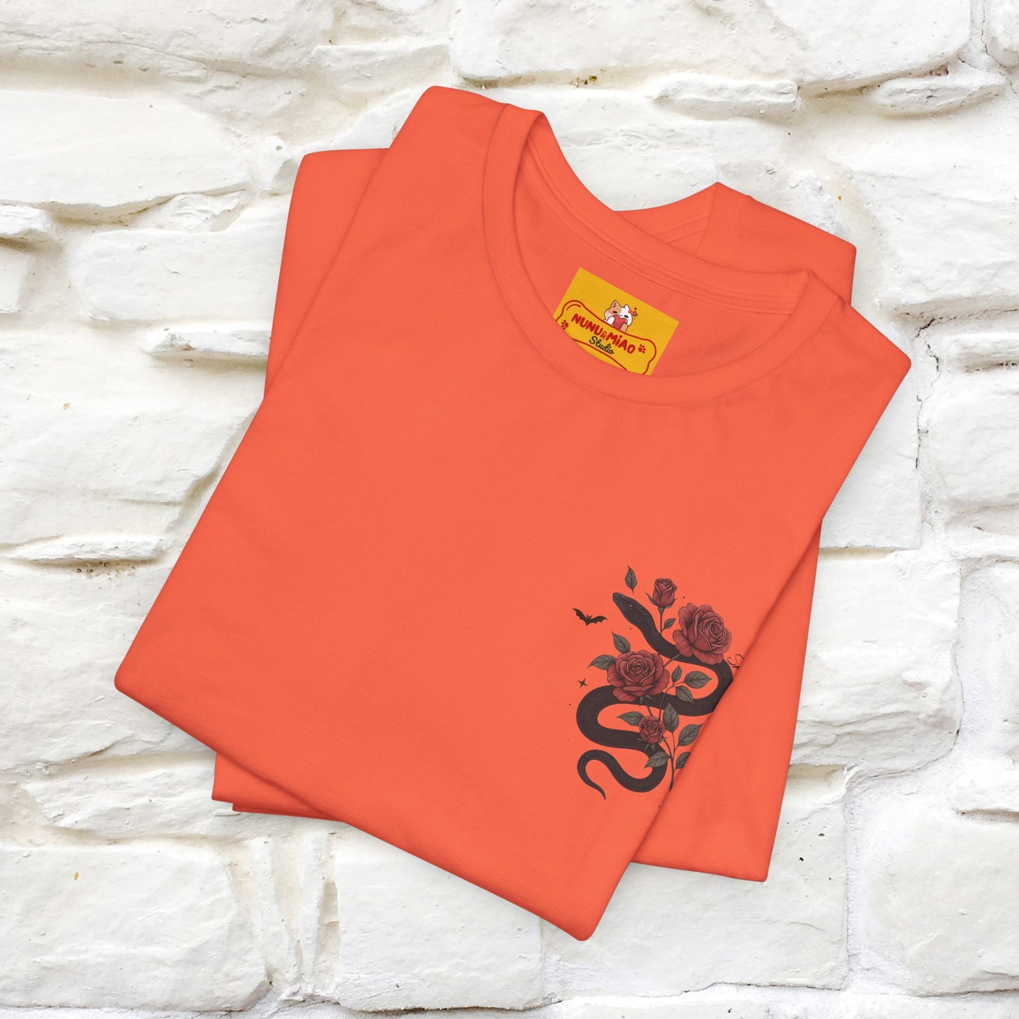 "The Rose and The Snake " Halloween T-shirt |Nunu&Miao Studio - Nunu&Miao Studio