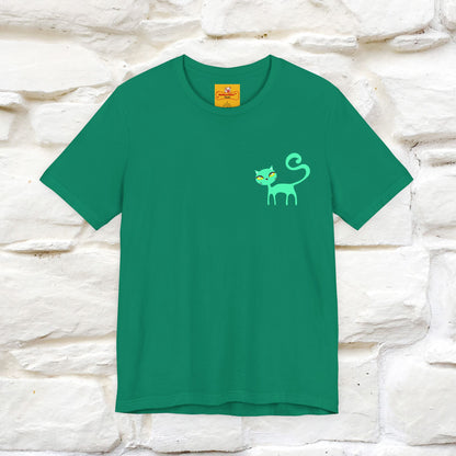 "Move Foreward Good Things Are Up Head" Cat T-Shirt| Front & Back Design | Nunu&Miao Studio - Nunu&Miao Studio