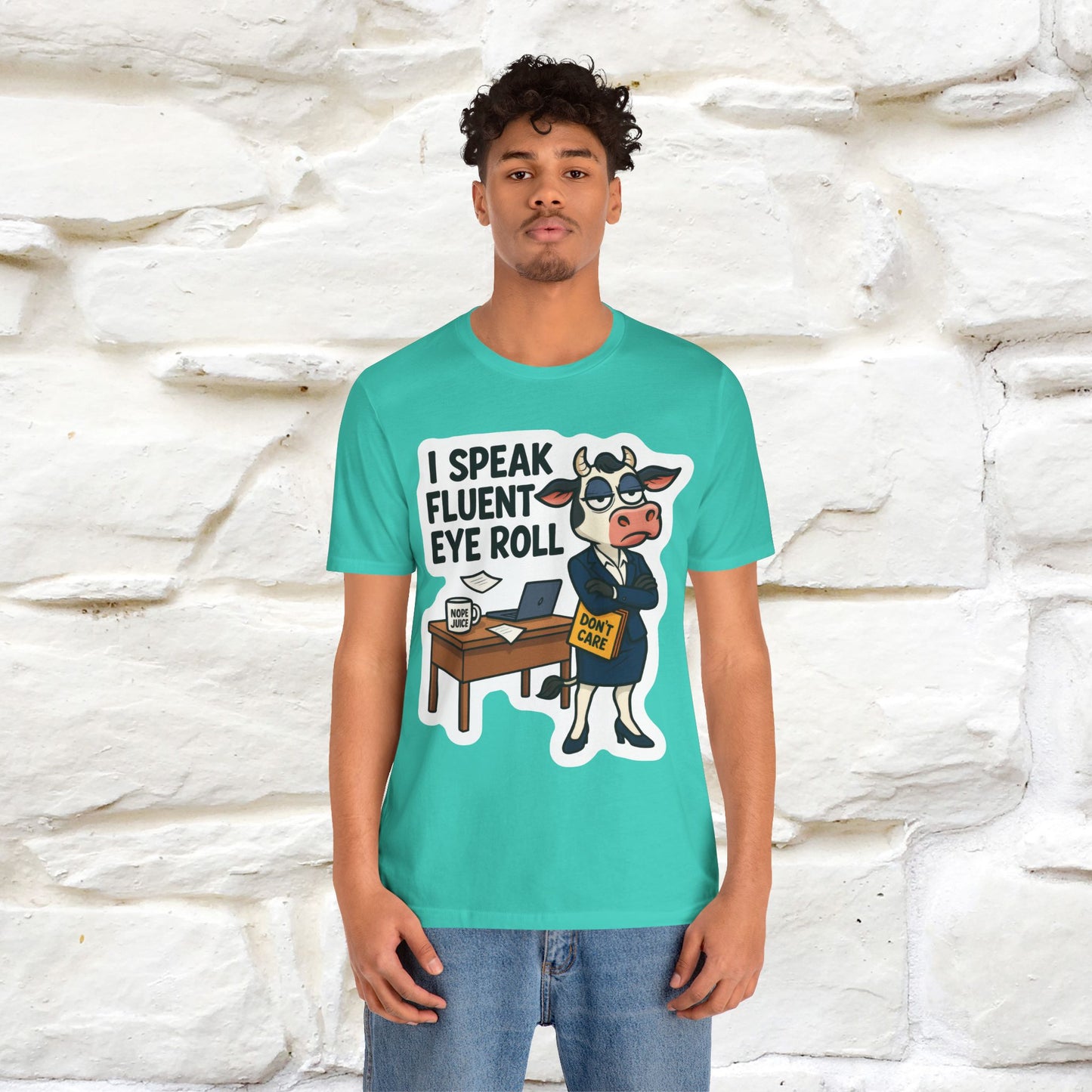 ''I Speak Fluent Eye Roll ''|  Sarcastic Cat T-Shirt | Nunu&Miao Studio