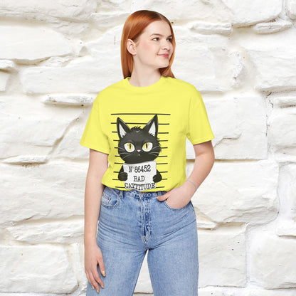 "Bad Cattitude" T-Shirt for Men & Women | 100% Cotton* - Nunu&Miao Studio