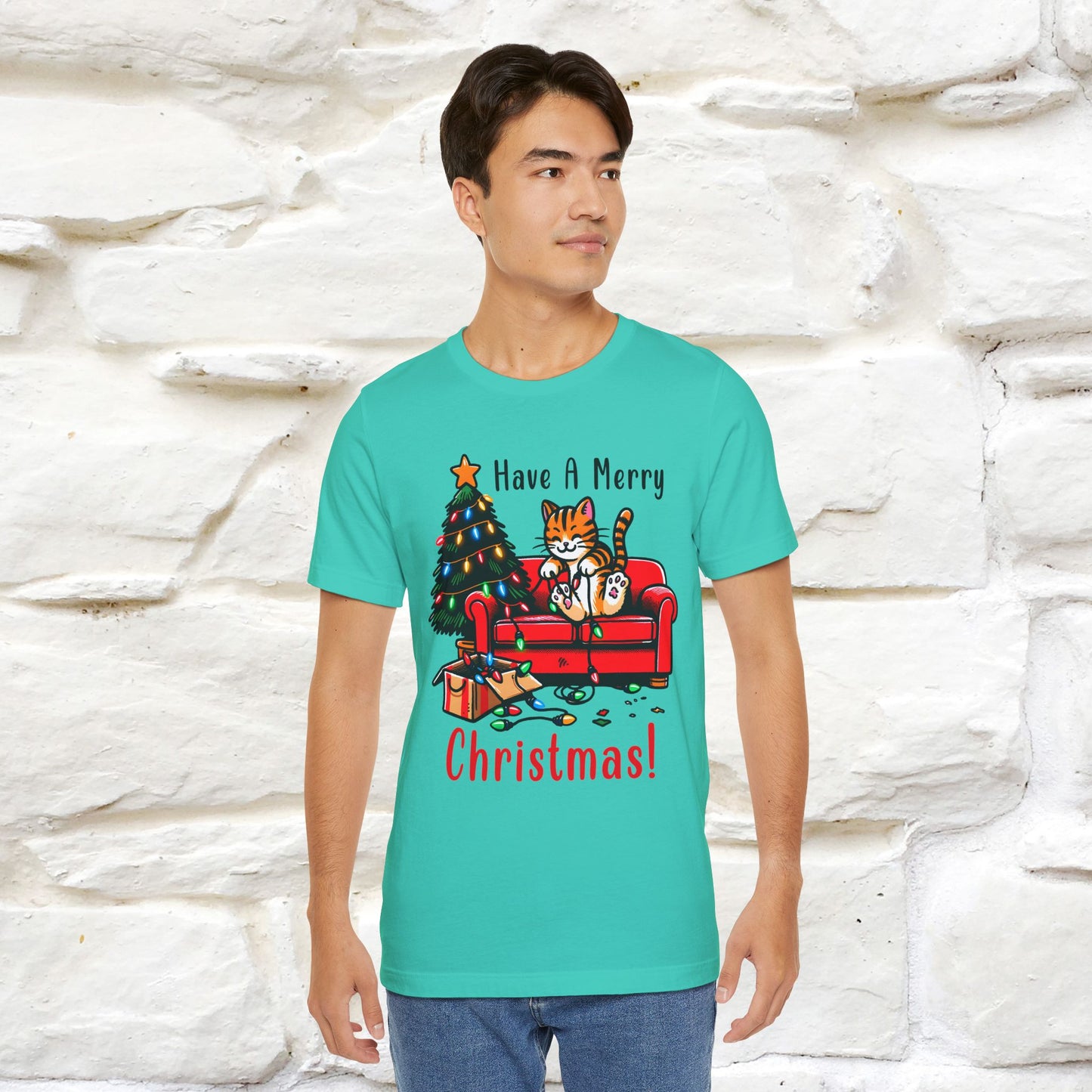 "Have A Merry..." |Funny Cat  T-Shirt | Nunu&Miao Studio