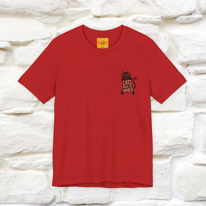 “Cats Rule The World” |Cat T-Shirt | Front & Back Design | Nunu&Miao Studio