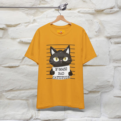 "Bad Cattitude" T-Shirt for Men & Women | 100% Cotton* - Nunu&Miao Studio
