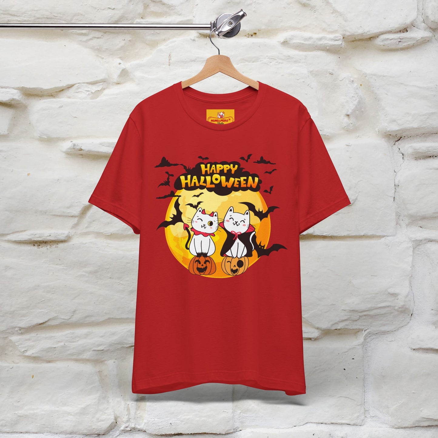 "Happy Halloween Cat Couple " Cat  T-shirt |Nunu&Miao Studio - Nunu&Miao Studio
