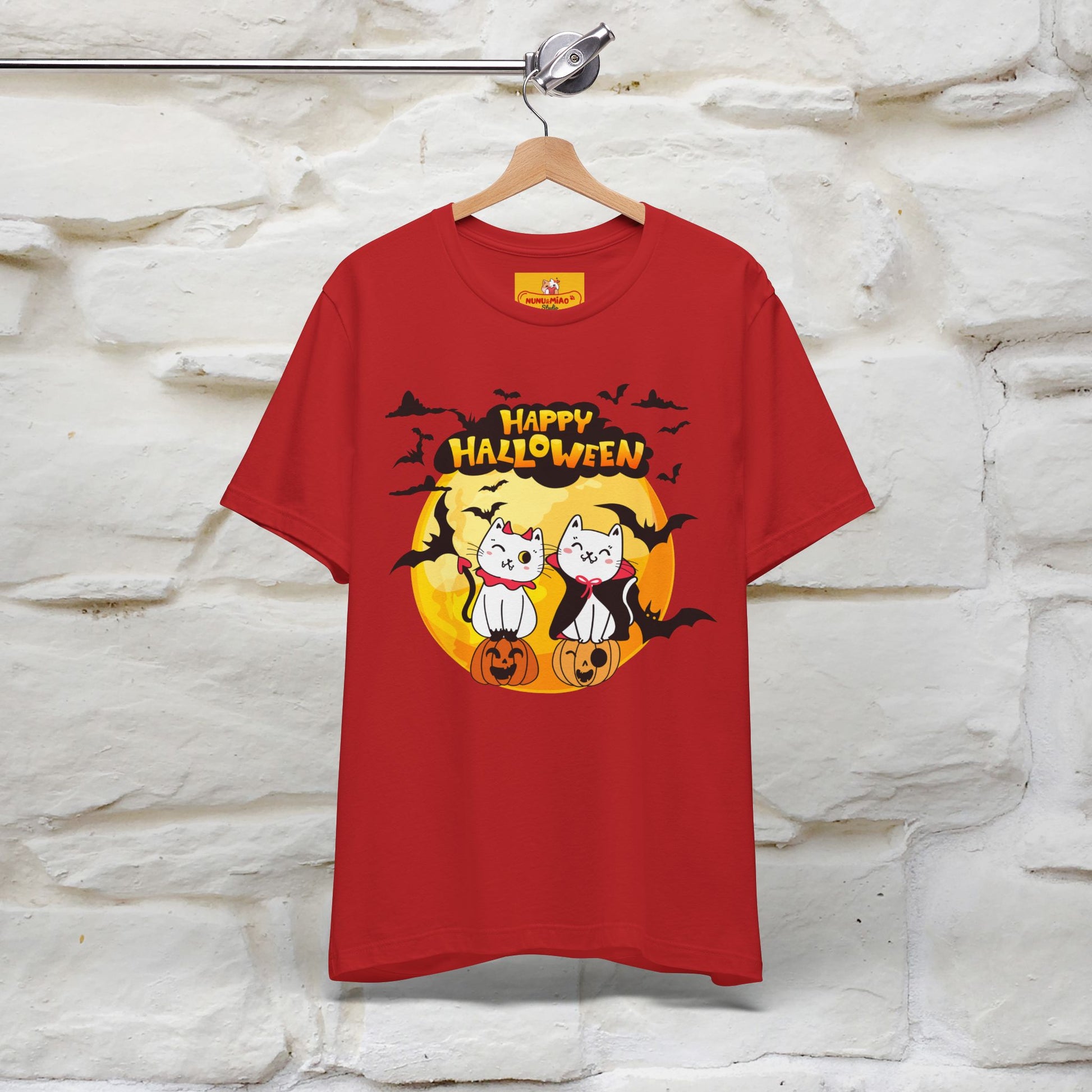 "Happy Halloween Cat Couple " Cat  T-shirt |Nunu&Miao Studio - Nunu&Miao Studio