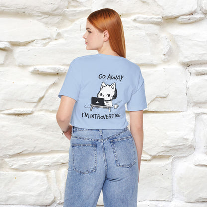 ''Go Away, I’m Introverting'' Cat T-Shirt | Nunu & Miao Studio - Nunu&Miao Studio