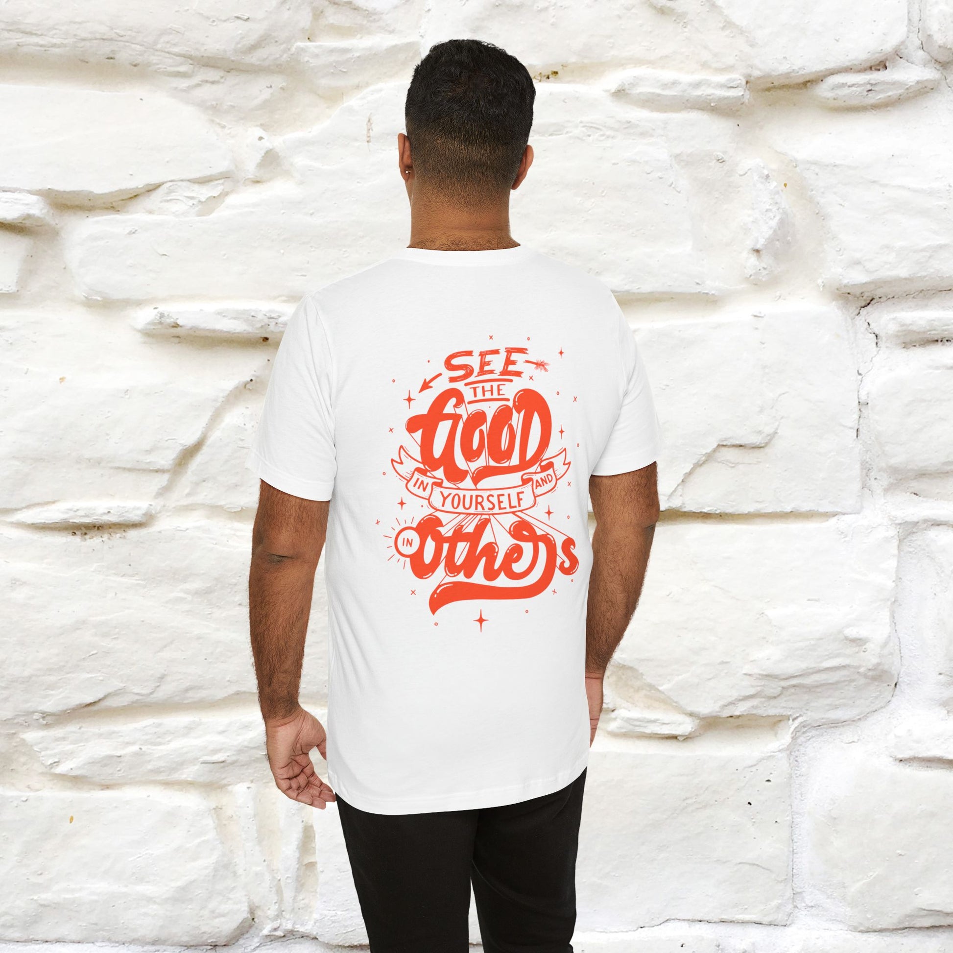 "See the Good in Yourself and Others" Cat T-Shirt | Front & Back Design | Nunu&Miao Studio - Nunu&Miao Studio