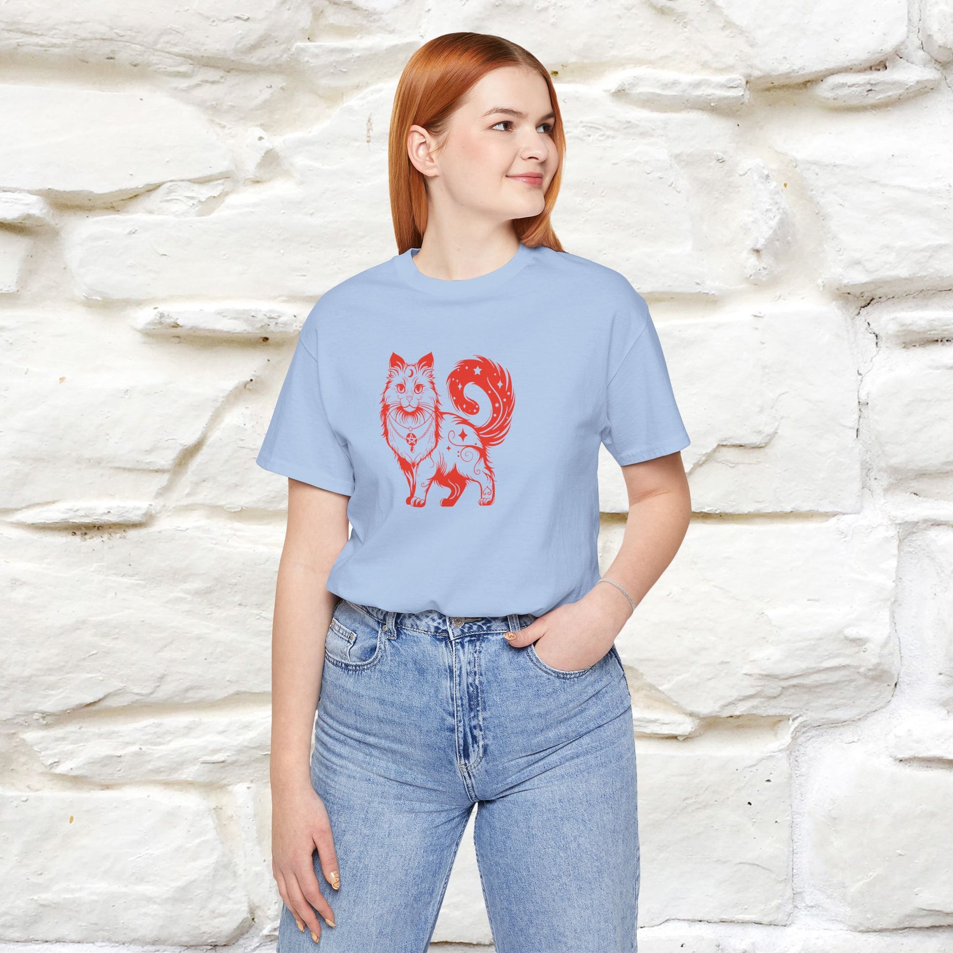 "The Third Eye'' Cat T-Shirt Front and Back Design | Nunu&Miao Studio - Nunu&Miao Studio