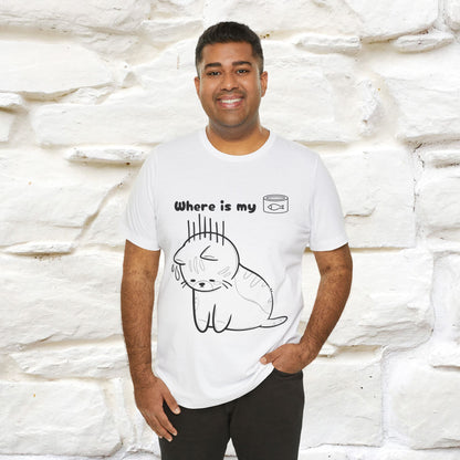 "Where Is My Tuna?" Cat T-Shirt | Nunu&Miao Studio - Nunu&Miao Studio