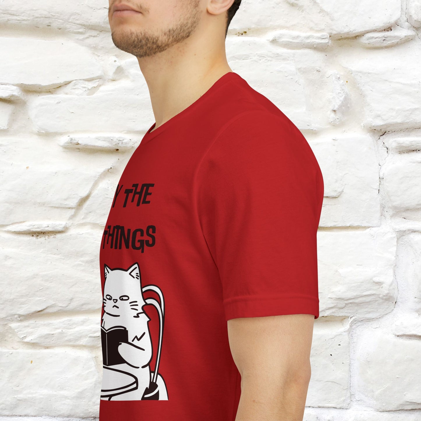 "Enjoy The Little Things." Cat T-Shirt | Nunu&Miao Studio