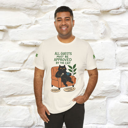 "All Guest Must Be Approved By The Cat - NO,MAYBE" Cat T-shirt |Nunu&Miao Studio - Nunu&Miao Studio