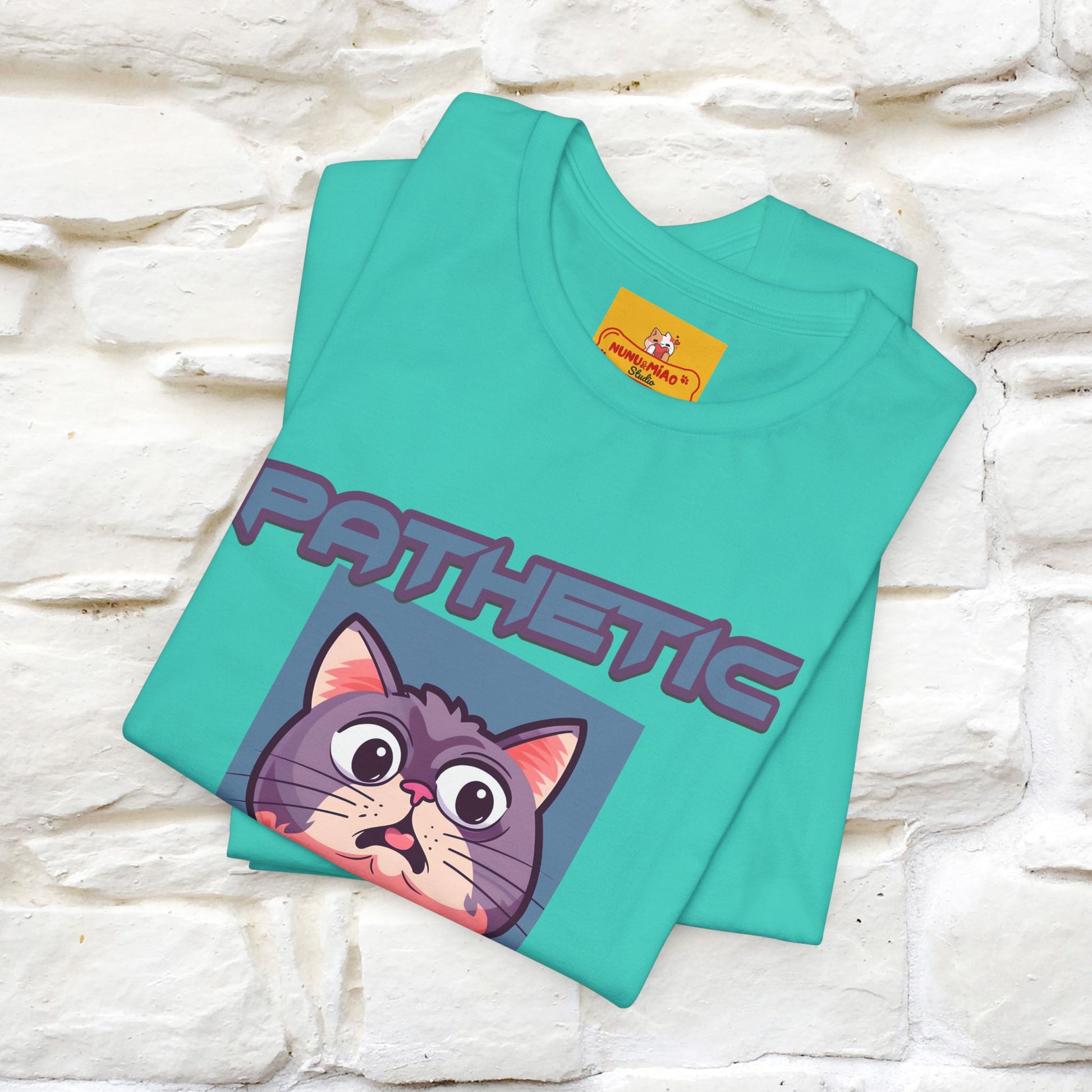 ''Pathetic Human'' | Funny Cat T-Shirt | Nunu&Miao Studio - Nunu&Miao Studio
