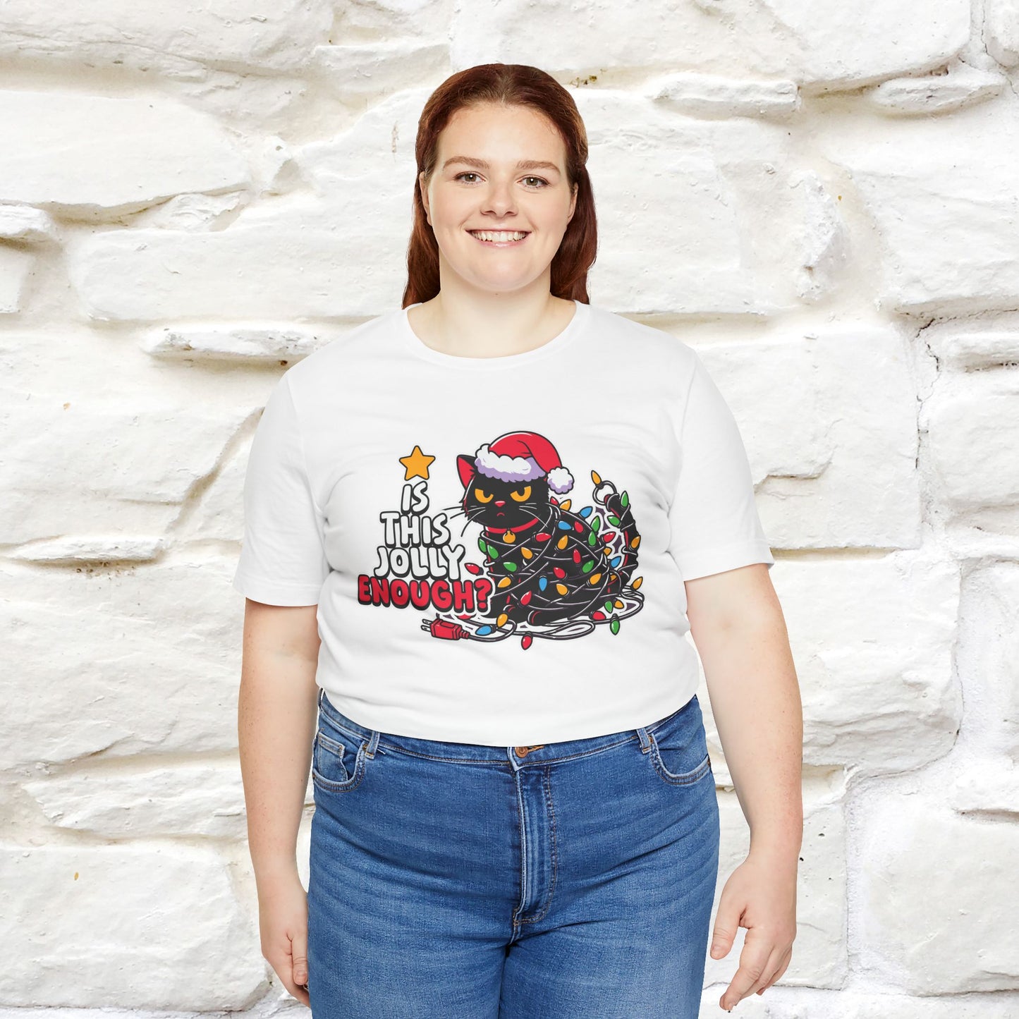 “Is This Jolly Enough?” | Cat T-Shirt | Nunu&Miao Studio