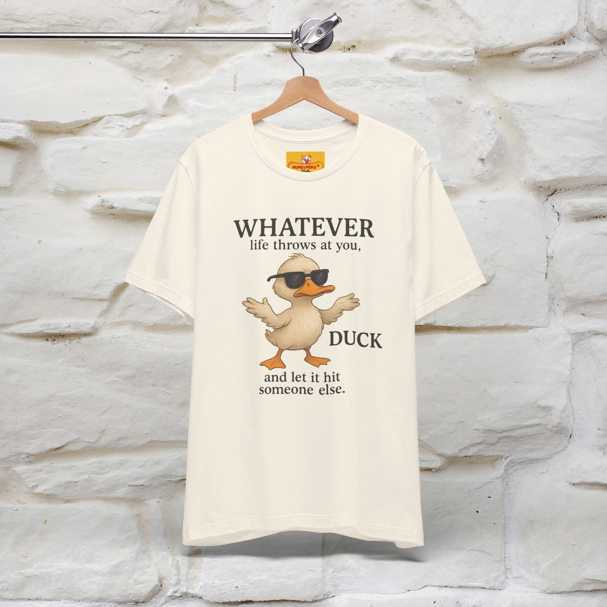 "Whatever Life Throws At You " Funny Duck T-shirt |Nunu&Miao Studio - Nunu&Miao Studio
