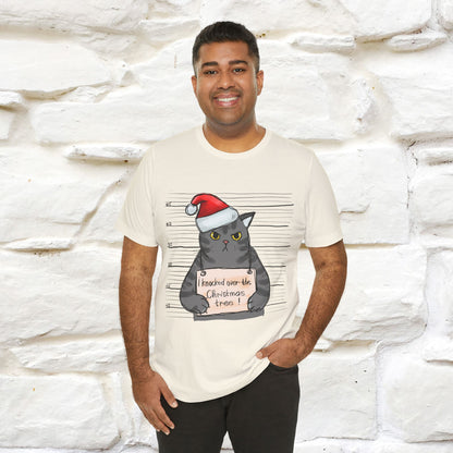 "I Knocked Over The Christmas Tree " |Funny Cat T-Shirt | Nunu&Miao Studio