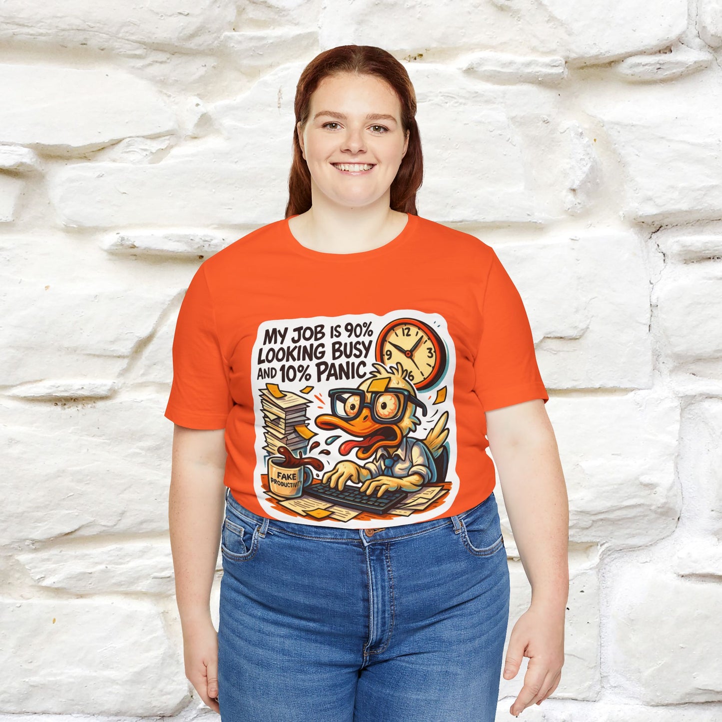 '' My Job is 90% Looking Busy ... |  Sarcastic T-Shirt | Nunu&Miao Studio