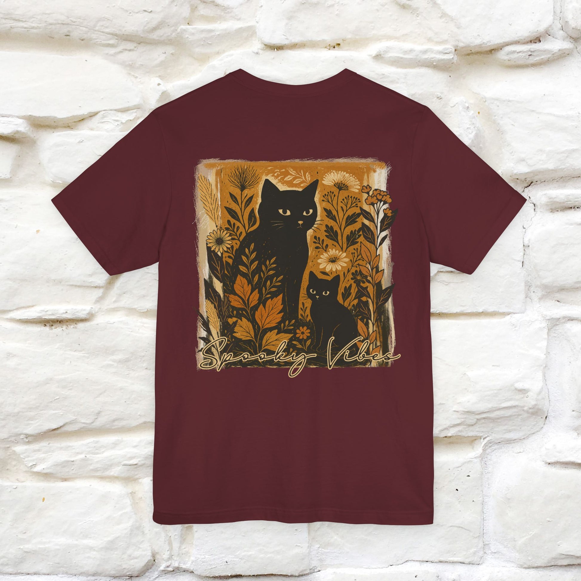 "Spooky Vibes" Cat T-shirt |Nunu&Miao Studio - Nunu&Miao Studio