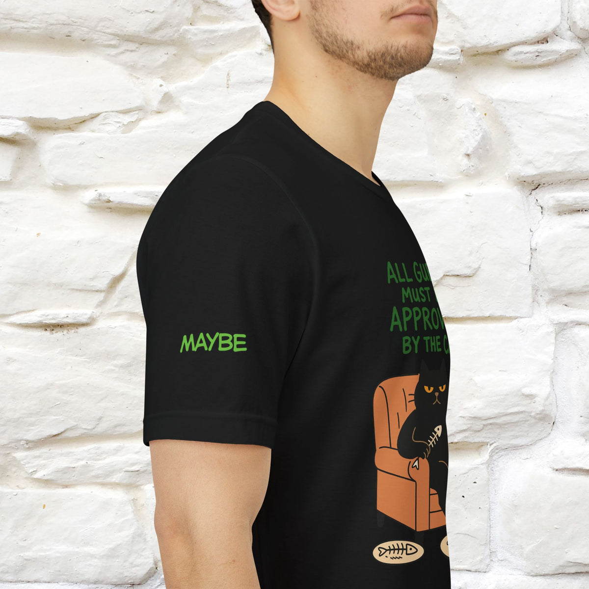 "All Guest Must Be Approved By The Cat - NO,MAYBE" Cat T-shirt |Nunu&Miao Studio