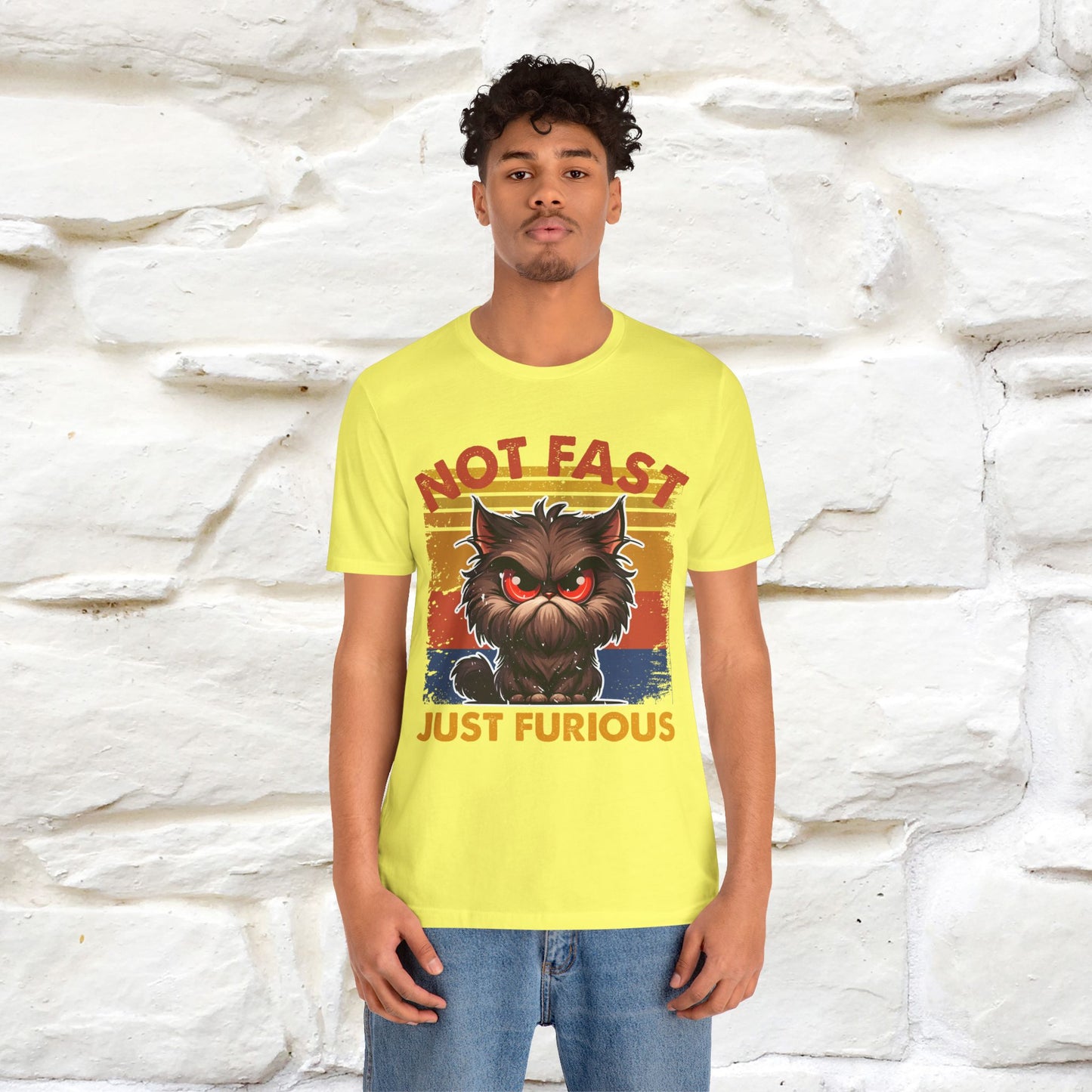 Not Fast, Just Furious |  Sarcastic Cat T-Shirt | Nunu&Miao Studio - Nunu&Miao Studio