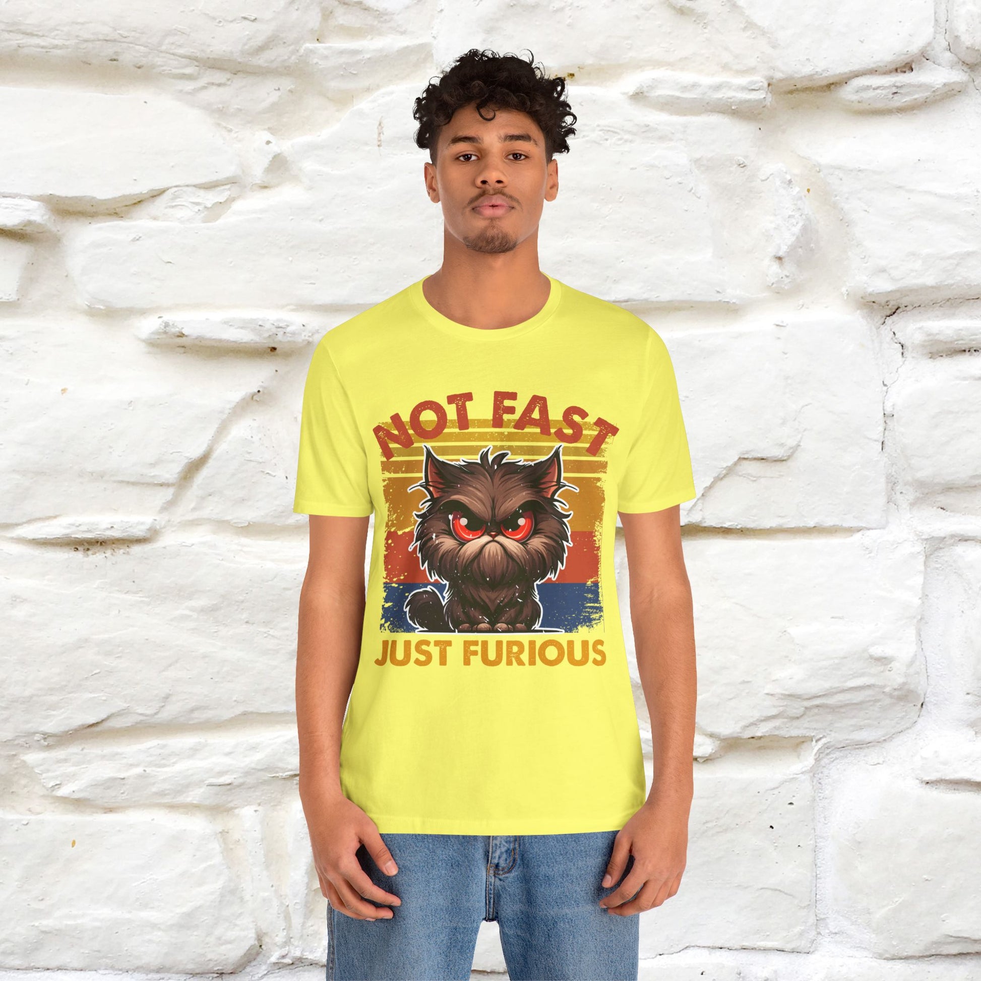 Not Fast, Just Furious |  Sarcastic Cat T-Shirt | Nunu&Miao Studio - Nunu&Miao Studio