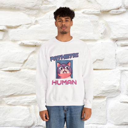 ''Pathetic Human'' |Cat Sweatshirt | Nunu&Miao Studio