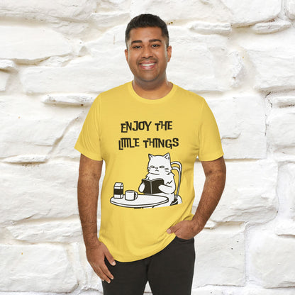 "Enjoy The Little Things." Cat T-Shirt | Nunu&Miao Studio
