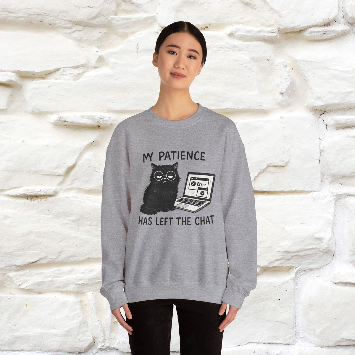 ''My Patience Has Left ...'' | Cute Cat Sweatshirt | Nunu&Miao Studio