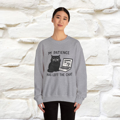 ''My Patience Has Left ...'' | Cute Cat Sweatshirt | Nunu&Miao Studio