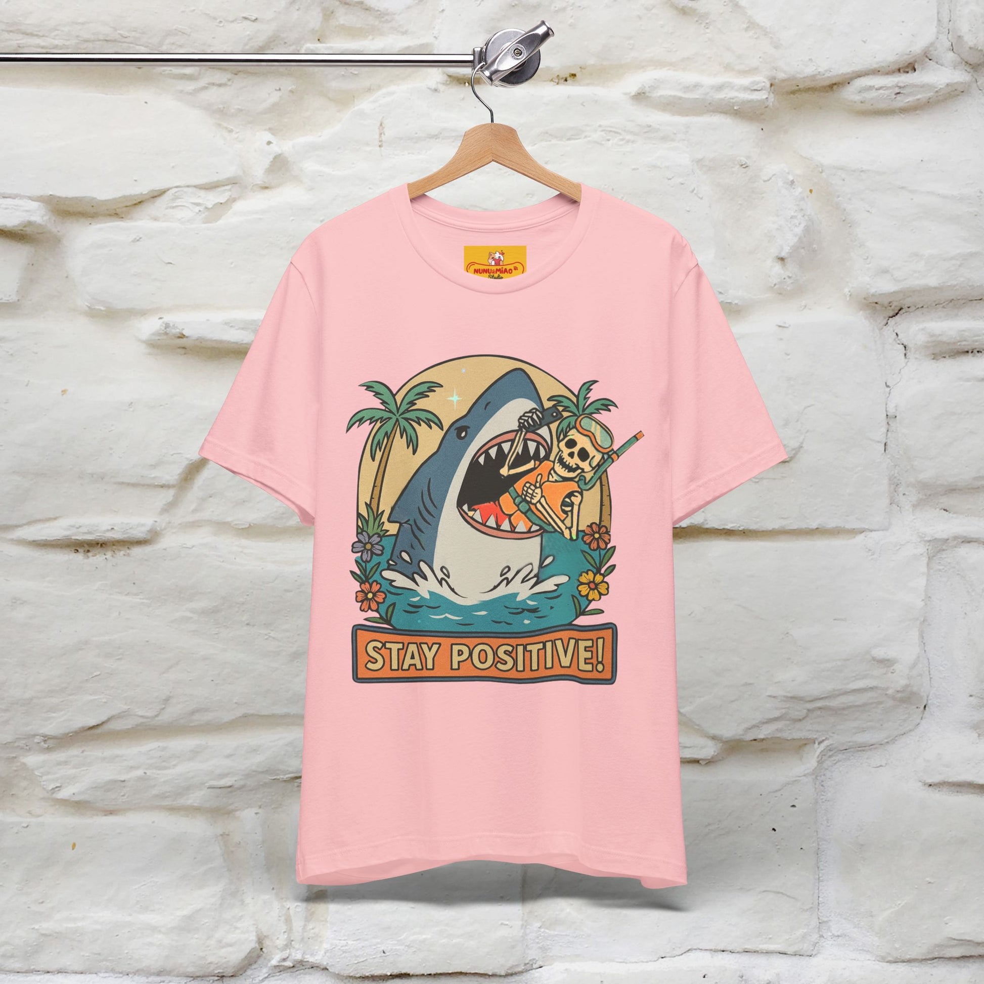 "Stay Positive" Funny T-shirt |Nunu&Miao Studio - Nunu&Miao Studio