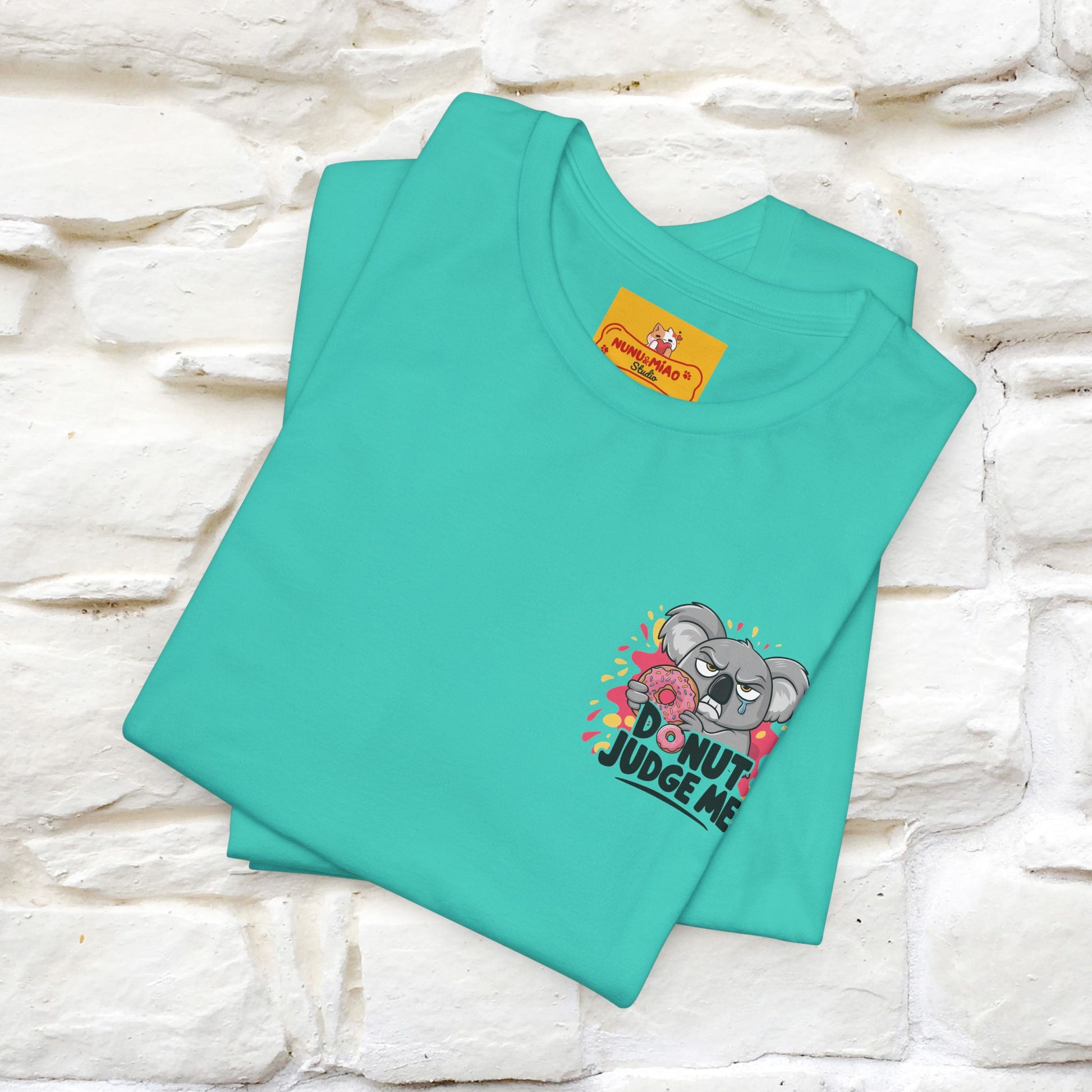 "Donut Judge Me " |Funny  T-Shirt | Front & Back Design | Nunu&Miao Studio - Nunu&Miao Studio