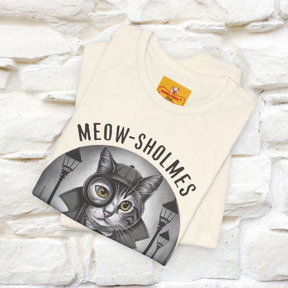 ''Meow-Sholmes: The Case of the Missing Kibble'' | Detective Cat Tee | Nunu&Miao Studio - Nunu&Miao Studio