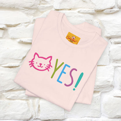 "Yes, Just Do It" Cat T-Shirt| Front & Back Design | Nunu&Miao Studio - Nunu&Miao Studio