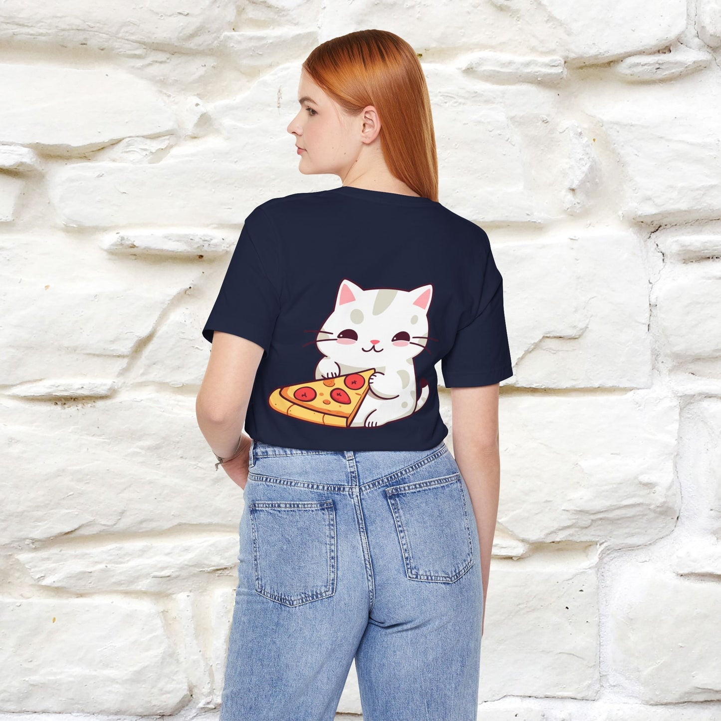 "I Love Pizza"| Cat T-shirt | Nunu&Miao Studio - Nunu&Miao Studio