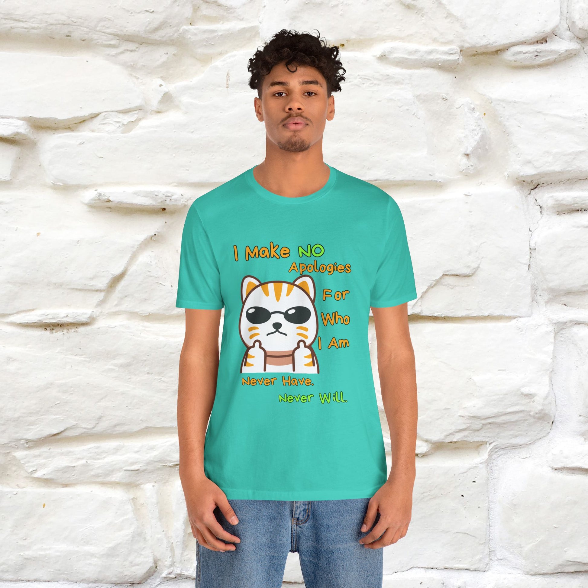 "I Make No Apologies... " |Cat T-Shirt | Nunu&Miao Studio - Nunu&Miao Studio
