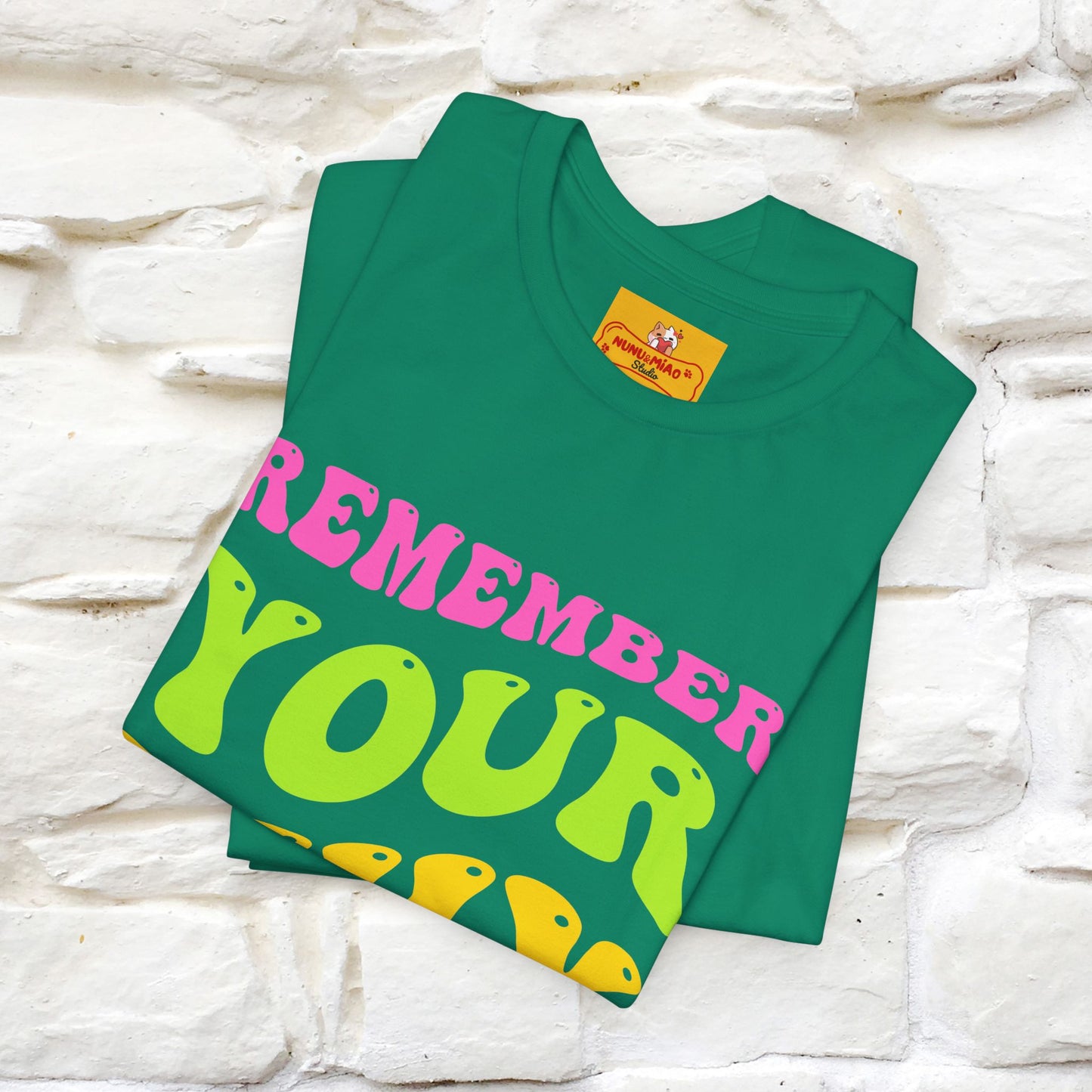 "Remember Your Why" |Cat T-Shirt | Nunu&Miao Studio - Nunu&Miao Studio
