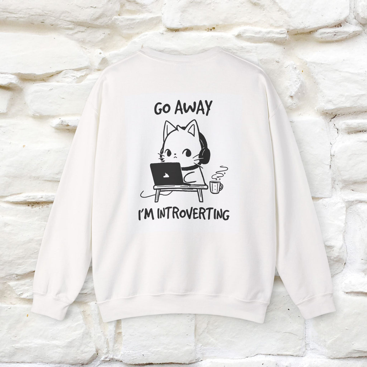 ''Go Away I am Introverting ...'' |Cat Sweatshirt | Nunu&Miao Studio