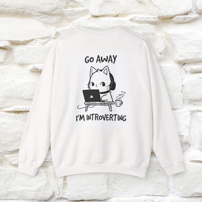 ''Go Away I am Introverting ...'' |Cat Sweatshirt | Nunu&Miao Studio