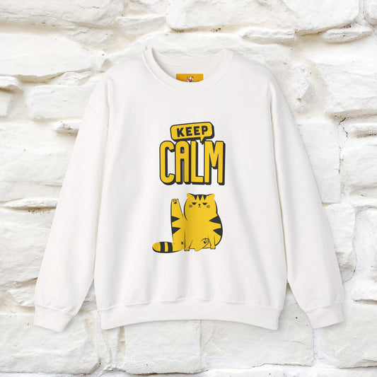 "Keep Calm'' |Cat Sweatshirt | Nunu&Miao Studio