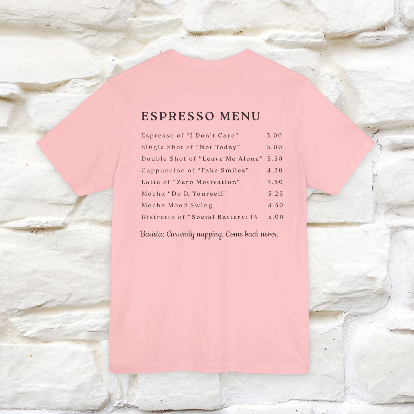 "More Espresso Less Depresso" |Cat T-Shirt | Nunu&Miao Studio - Nunu&Miao Studio