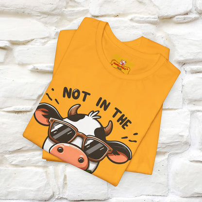 Not In The Moood – Funny Cow Pun T-Shirt | Nunu & Miao Studio - Nunu&Miao Studio