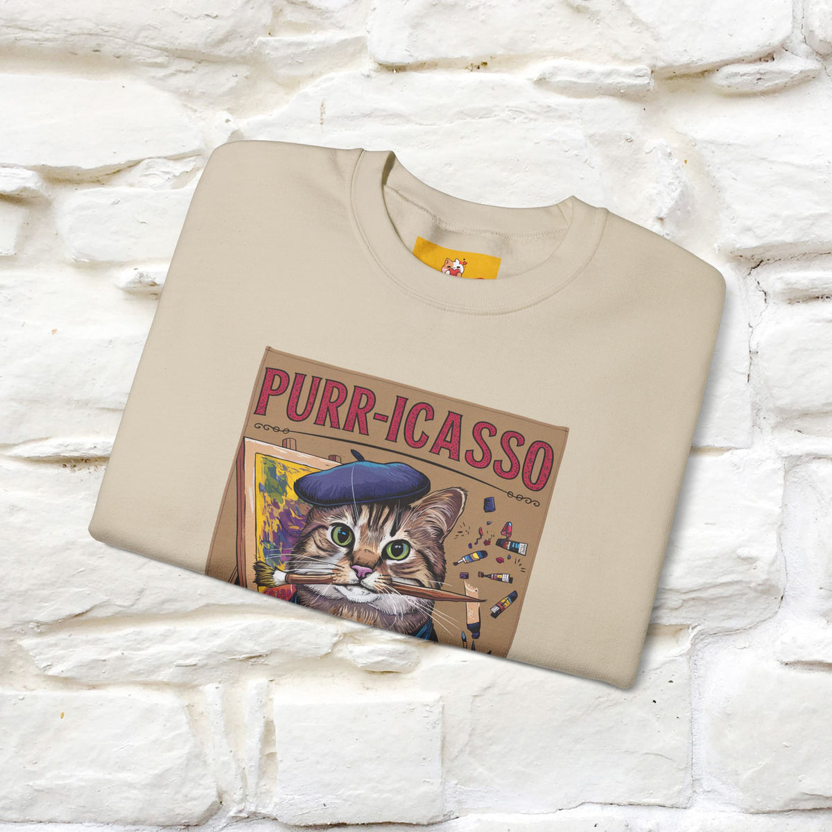 "Purr-icasso.'' |Cat Sweatshirt | Nunu&Miao Studio