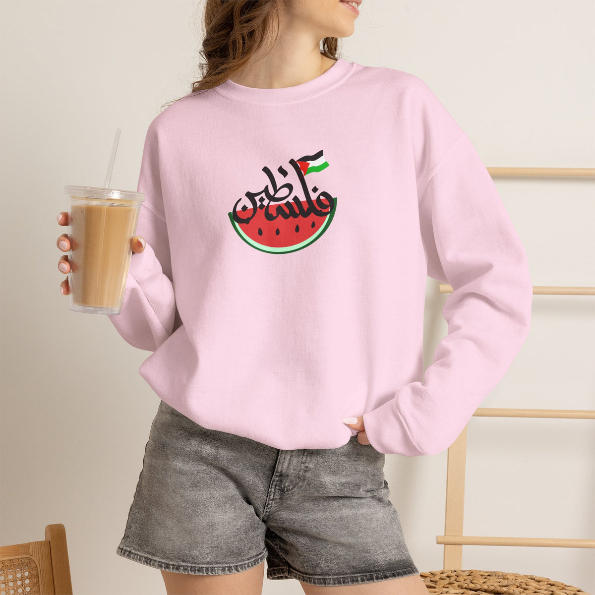 "I Stand With Palestine'' |Cat Sweatshirt | Nunu&Miao Studio