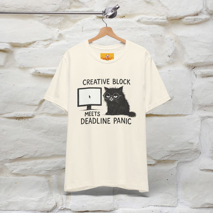 "Creative Block Meets Deadline..." |Cat T-Shirt | Nunu&Miao Studio - Nunu&Miao Studio