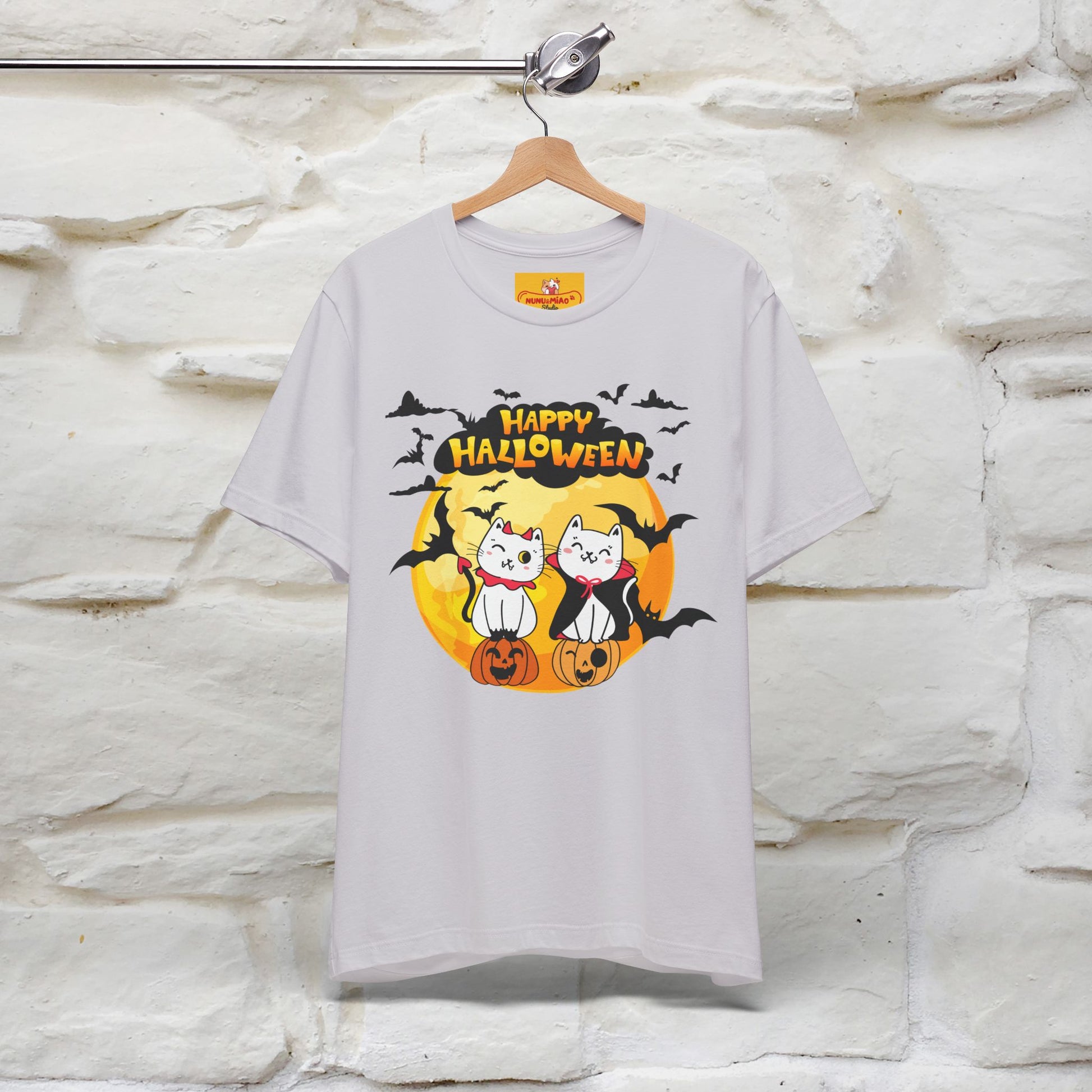 "Happy Halloween Cat Couple " Cat  T-shirt |Nunu&Miao Studio - Nunu&Miao Studio