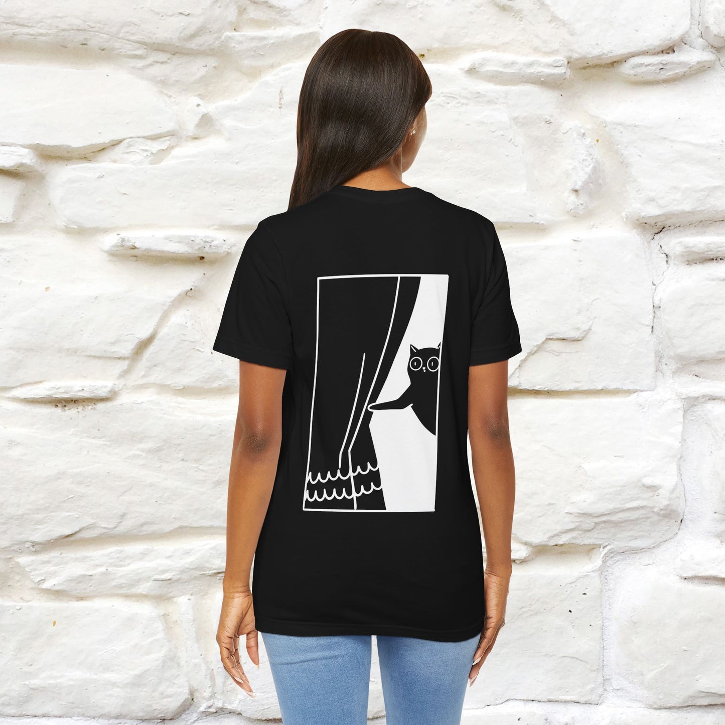 “Don’t trust atoms… they make up everything.” |  Cat T-Shirt | Front & Back Design | Nunu&Miao Studio