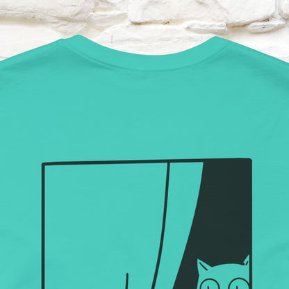 “Don’t trust atoms… they make up everything.” |  Cat T-Shirt | Front & Back Design | Nunu&Miao Studio