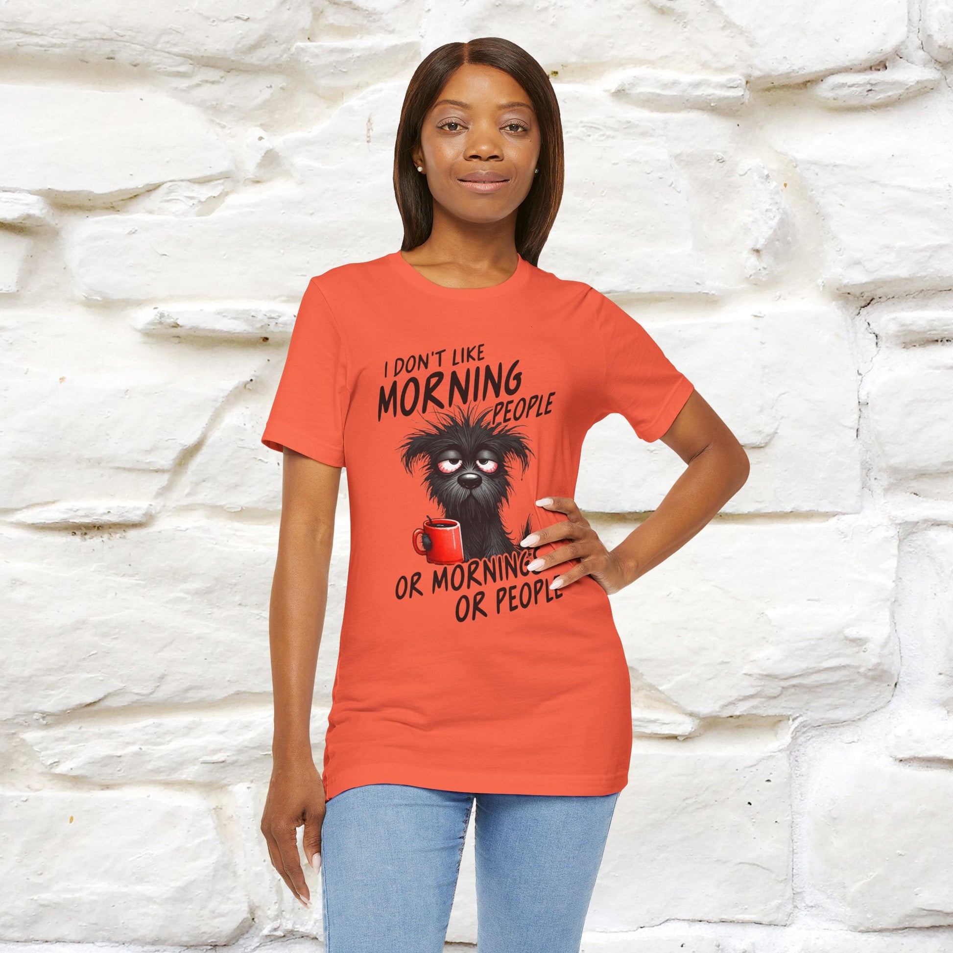 "I Don't Like Morning People..." Funny T-shirt |Nunu&Miao Studio - Nunu&Miao Studio