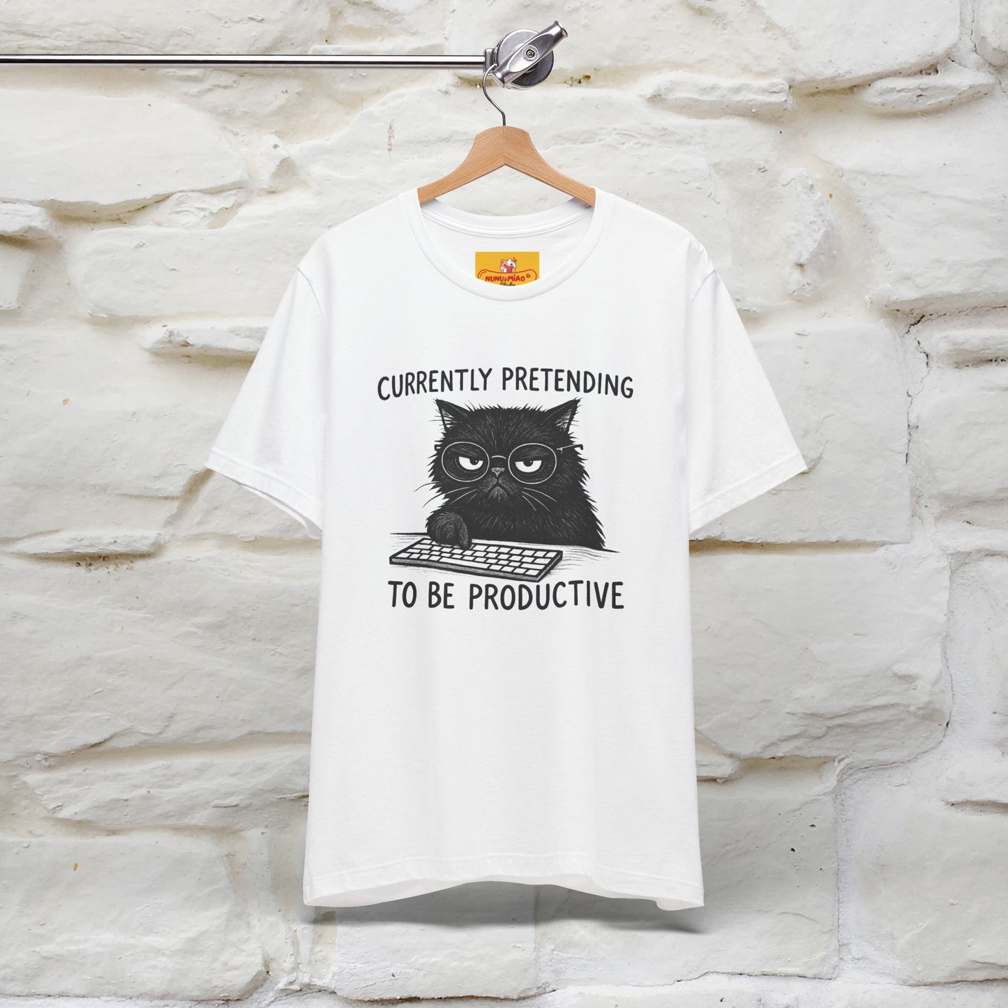 "Currently Pretending To Be Productive" |Cat T-Shirt | Nunu&Miao Studio - Nunu&Miao Studio