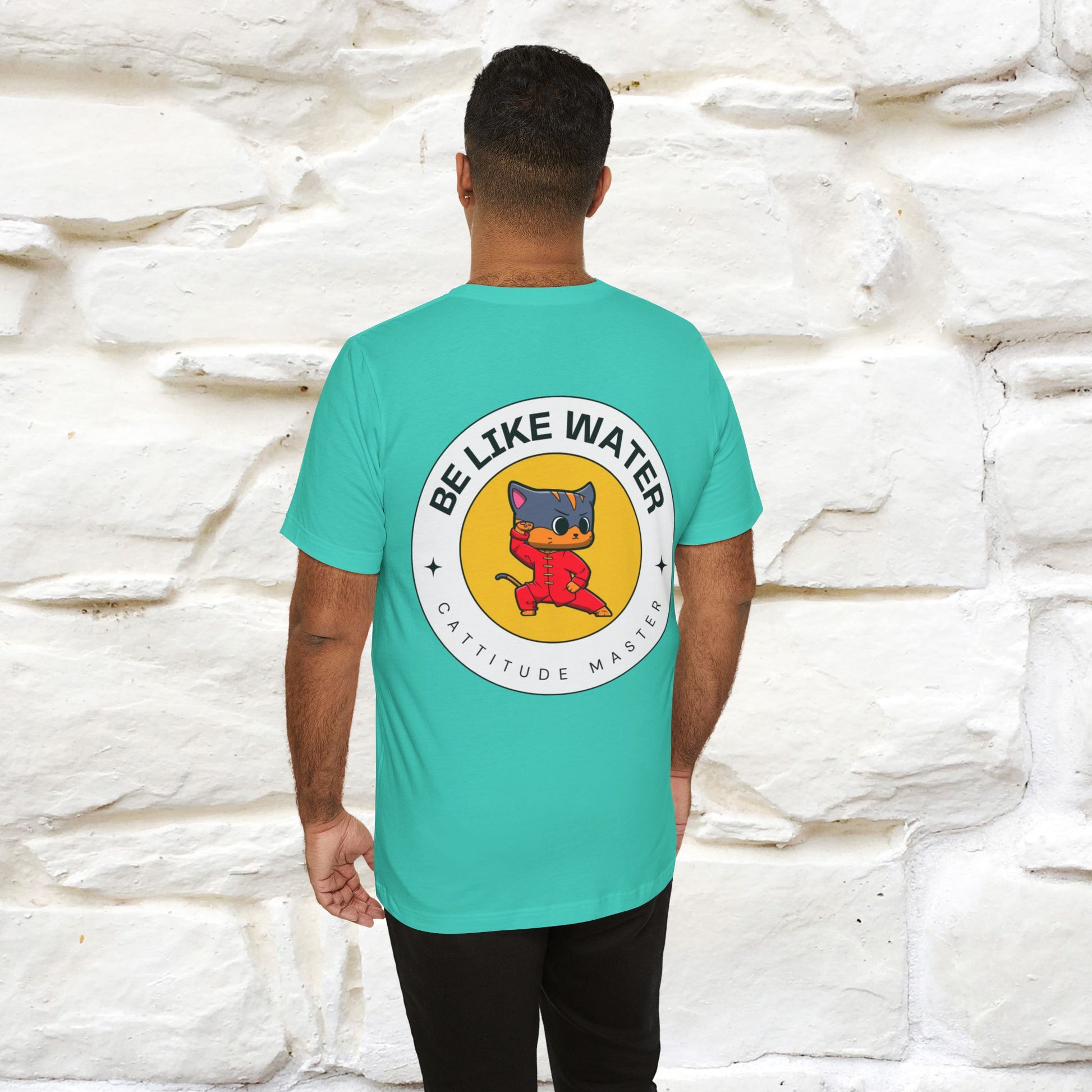 "Be Like Water: Cattitude Master | Cat T-Shirt |Nunu&Miao Studio - Nunu&Miao Studio